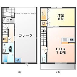 ネクストゲート(ガレージハウス) 1LDKの間取図画像