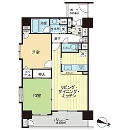 ダイアパレスグランデージ板橋 2LDKの間取図画像