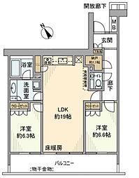 加賀レジデンス 6階/-