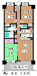 コンフォリア板橋仲宿 3LDKの間取図画像