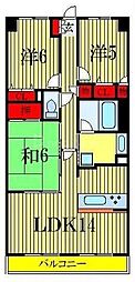 ダイアパレスライブシティ船橋 3LDKの間取図画像
