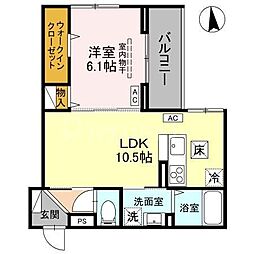 間取図画像 1LDK