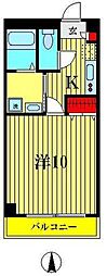 アンプルールフェールバトー1 1Kの間取図画像