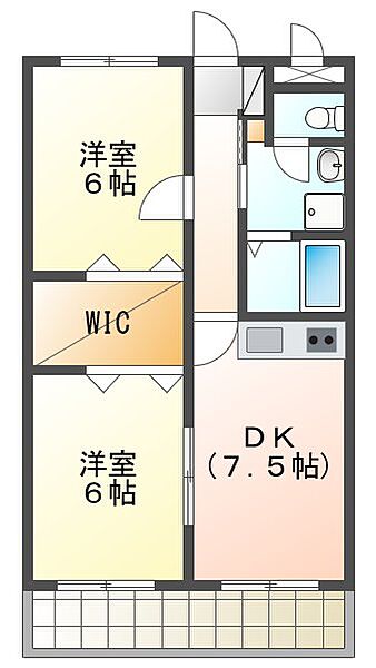 プラッサ弐番館 101｜広島県東広島市西条町寺家(賃貸マンション2DK・1階・48.72㎡)の写真 その2