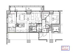 gracesaginuma 2LDKの間取図画像