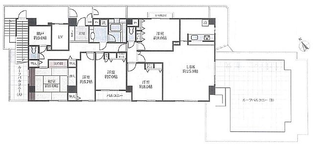 間取り コスモ志木ステーションビュー 13階/-