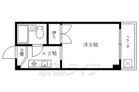 京都府京都市左京区高野清水町（賃貸マンション1K・3階・19.40㎡） その2