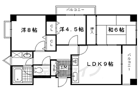 京都府京都市左京区下鴨本町（賃貸マンション3LDK・6階・60.95㎡） その2