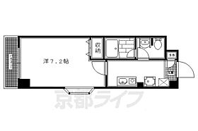 京都府京都市左京区下鴨梁田町（賃貸マンション1K・3階・25.00㎡） その2