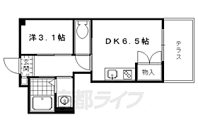 京都府京都市左京区田中大久保町（賃貸マンション1DK・1階・38.10㎡） その2