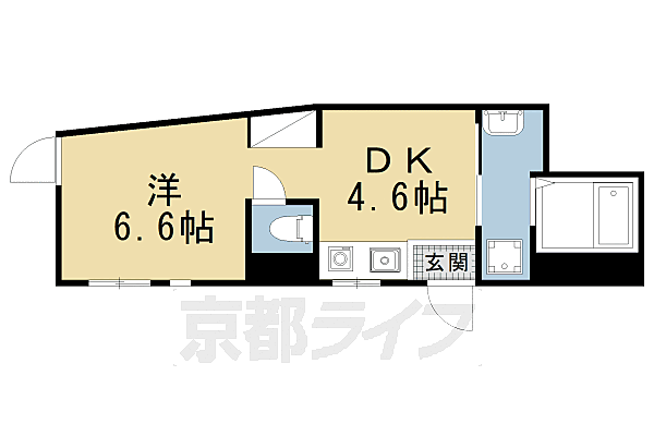 ビオス京都西陣アヤナス 302｜京都府京都市上京区樋之口町(賃貸マンション1DK・3階・30.39㎡)の写真 その2