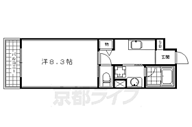 京都府京都市中京区西ノ京北聖町（賃貸マンション1K・2階・27.45㎡） その2