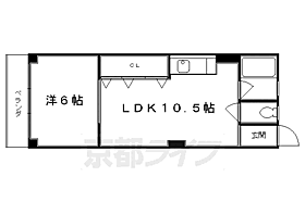 京都府京都市左京区一乗寺払殿町（賃貸マンション1LDK・5階・34.00㎡） その2