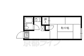 パンションエトワールデュノールII 206 ｜ 京都府京都市北区大将軍一条町（賃貸アパート1K・2階・20.00㎡） その2