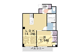 カサデノルテ山口 101 ｜ 京都府京都市北区紫野上石龍町（賃貸マンション1LDK・1階・43.69㎡） その2