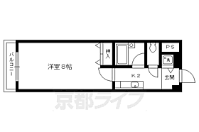 京都府京都市左京区下鴨南芝町（賃貸マンション1K・4階・23.38㎡） その2