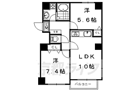 メイプル　チハナ 201 ｜ 京都府京都市上京区東今町（賃貸マンション2LDK・2階・52.70㎡） その1