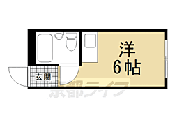 ファーストコート紫野 ワンルームの間取図画像