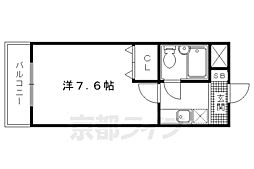 ルミエール末広 1Kの間取図画像