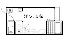 カーサピッコーラ 1階1Kの間取り