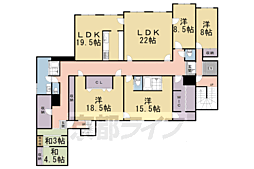 葵橋住宅 2階5SLDKの間取り