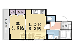 京都市営烏丸線 北大路駅 徒歩24分 1階/-