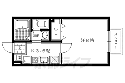 クレール北野B 1階/-
