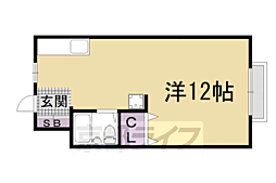 コーポ御前 ワンルームの間取図画像