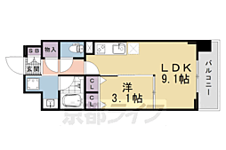 リシュドール梅小路 3階