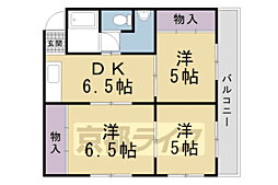 メーゾンヴィオレット 3DKの間取図画像