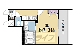 プレサンス京都天使突抜奏 1Kの間取図画像