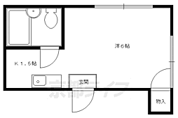 ソレーユK.T 1Kの間取図画像