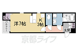 アベニューサイド五条 3階/-