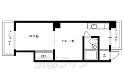 小川ハイツ 1DKの間取図画像