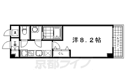 アドバンス京都烏丸グルーブ 1Kの間取図画像