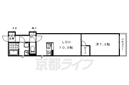 シャーメゾン高辻 1LDKの間取図画像