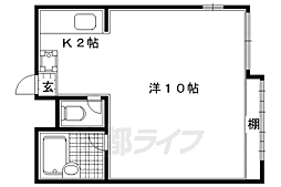 Y&Y 1Kの間取図画像