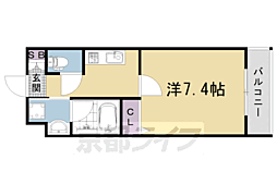 ベラジオ雅び京都円町2 1Kの間取図画像