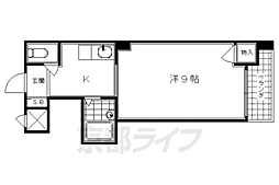 聖光堂ビル 1Kの間取図画像