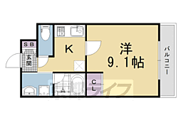 藤ハイツ 1Kの間取図画像