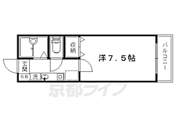 ベルコート'96 1Kの間取図画像