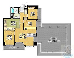 エイルマンション鍋島 7階4LDKの間取り