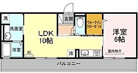 ディアナ　アーツ  ｜ 岡山県倉敷市西阿知町（賃貸アパート1LDK・3階・40.15㎡） その2