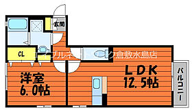 フラワー　A棟 203 ｜ 岡山県倉敷市連島町鶴新田364-1（賃貸アパート1LDK・2階・43.74㎡） その2