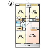 ボヌール 101 ｜ 岡山県倉敷市玉島長尾（賃貸アパート3LDK・1階・67.84㎡） その2