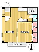 ニューシティＢ 203 ｜ 岡山県浅口市金光町佐方（賃貸アパート1LDK・2階・40.57㎡） その2