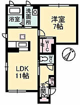 Ｈａｐｐｉｎｅｓｓ 101 ｜ 岡山県倉敷市連島町鶴新田1039-1（賃貸アパート1LDK・1階・44.39㎡） その2