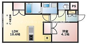 フォーシーズンI 203 ｜ 岡山県都窪郡早島町早島3190-7（賃貸アパート1LDK・2階・36.00㎡） その2