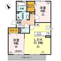 ファーデン・ハウス 101 ｜ 岡山県倉敷市児島稗田町1795-2（賃貸アパート2LDK・1階・60.88㎡） その2