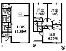 ブルーノクターン B ｜ 岡山県倉敷市片島町420-1（賃貸一戸建3LDK・1階・77.84㎡） その2